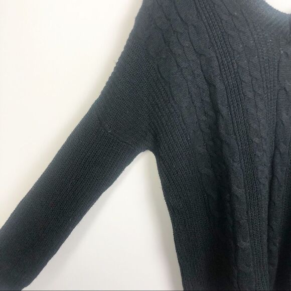 PINS & NEEDLES | Urban Outfitters Oversized V-neck Low Back Sweater Black L - Picture 3 of 8